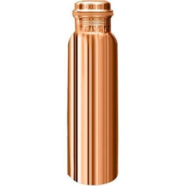 Imagem de Garrafa de água de cobre WATERPure para vaso de cobre ayurvédico perfeito para esportes, fitness, ioga, benefícios naturais para a saúde - 1000 ml 947 ml livre de juntas à prova de vazamento (pacote