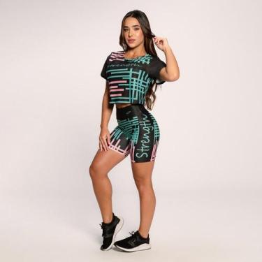 Imagem de Conjunto strength cs - LOT FITNESS COMERCIO E INDUSTRIA LTDA, Sublimaç