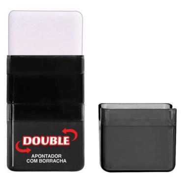 Imagem de Apontador 1 furo com depósito e borracha - Double Tilibra
