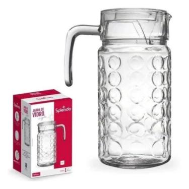 Imagem de Jarra de Vidro Com Tampa 1,8L Para Água Suco Apolo Splendo, Transparen