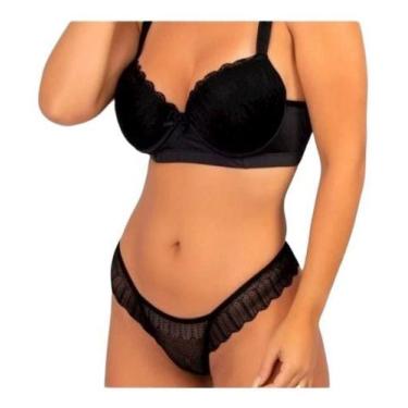 Imagem de Kit 1 Conjunto De Sutiã Calcinha Fio Duplo Lingerie Conjunto - pura se