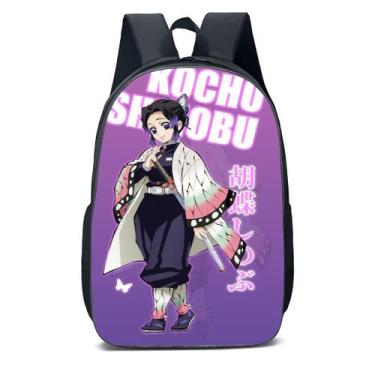 Imagem de Mochila Escolar Infanto Juvenil Anime Shinobu Demon Slayer Novidades 0