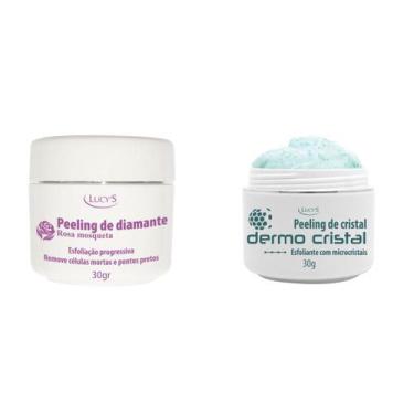 Imagem de pelling de cristal 30gr e pelling de diamante 30gr lucys - Lucy's