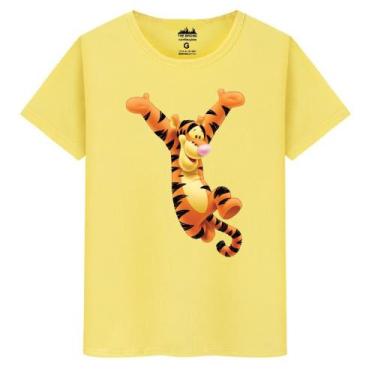 Imagem de Camiseta Masculina Casual Algodão Tigrão - Elite, Amarelo, XGG