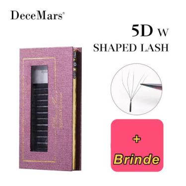 Imagem de Cílios 5d W Decemars Volume Egípcio Alongamento De Cílios, D - 0,07 MI