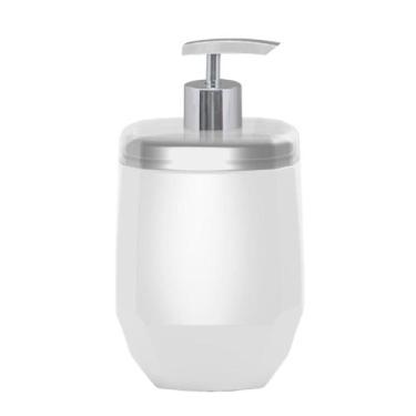 Imagem de Porta Sabonete Liquido De Plástico 400ml Cores - MicroMax, BRANCO