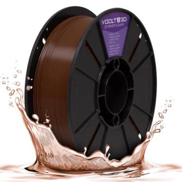 Imagem de Filamento PLA Marrom Premium 1Kg, 1,75mm, Para Impressora 3D - Voolt3D