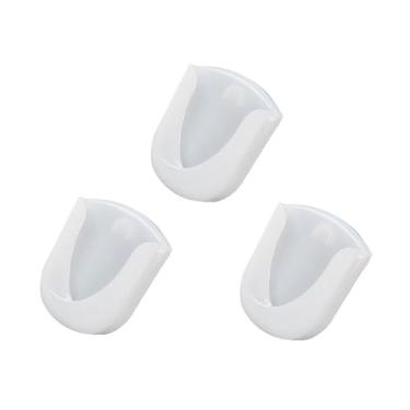 Imagem de NentMent Pacote com 3 Suportes para Colheres de Arroz, Organizador de Armazenamento de Pás de Arroz, Suporte de Rack Tipo Ventosa Removível, Estojo para Máquina de Sushi Zojirushi, (10,5 X 7,5 Cm/4,13