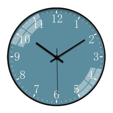 Imagem de Vários tipos de relógios de parede, relógio de parede moderno para sala de estar, relógio de quartzo escandinavo silencioso, sem necessidade de fazer furos e decoração de parede