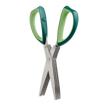 Imagem de Cutlery-Pro Tesouras de erva de 5 lâminas e tesouras de cozinha, lâminas de aço inoxidável