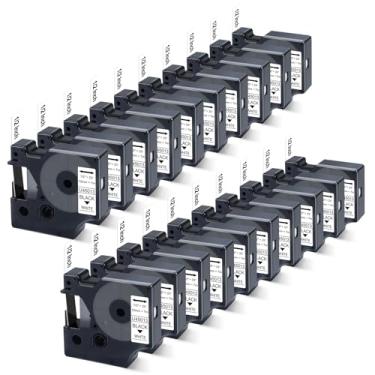 Imagem de Refil de fita de substituição 20X para Dymo Label Manager 160 45013 para fita de etiqueta Dymo D1 A45013 S0720530 preto sobre branco compatível com Dymo LabelManager 280 210D 260P 360D 420P PnP, 1/2