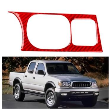 Imagem de IKUESM Compatible with Toyota Tacuma (Special Edition) 2001 2002 2003 2004 Black/Red Carbon Fiber Keyhole Ignition Switch Sticker 1 pc/set(Red)