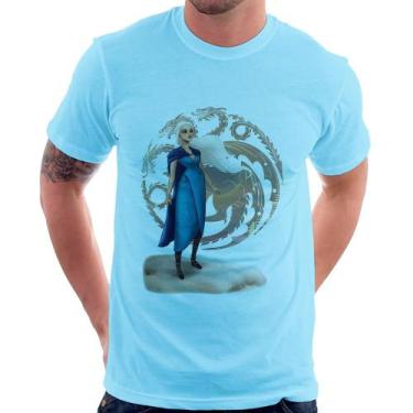 Imagem de Camiseta Daenerys Targaryen Art - Foca na Moda, Azul bebê, GG