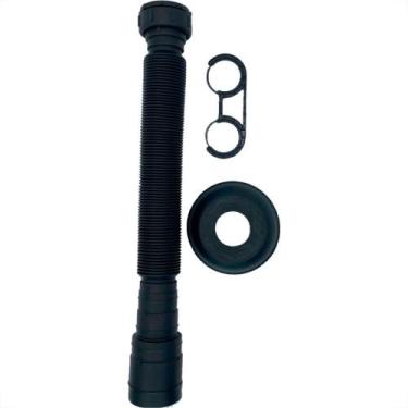 Imagem de Sifao Sanfonado Extensivel Censi Preto Fosco Com Suporte E Canopla ( P