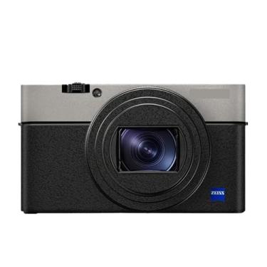 Imagem de Adesivo antiarranhões para câmera Sony RX100VI RX100VII Película protetora de câmera RX100M6 RX100M7 (titânio + preto fosco)