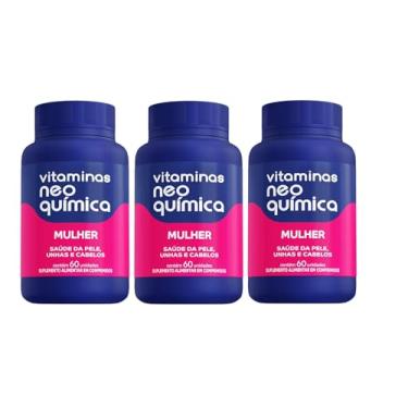 Imagem de Kit 3 Vitamina Mulher 60 Cápsulas