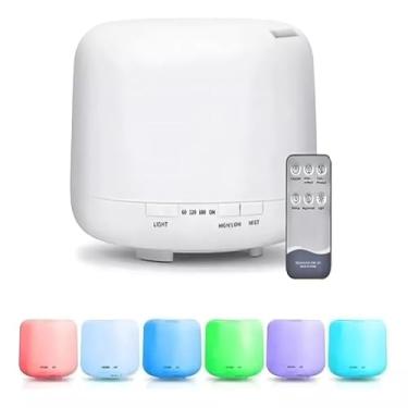 Imagem de Umidificador de Ar com 7 Cores LED, Aromatizador e Purificador Portátil, Automático