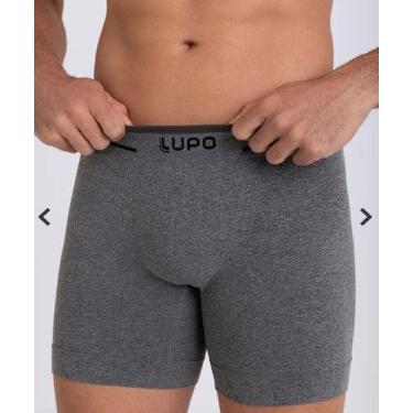 Imagem de Cueca Adulto Boxer Sem Costura Plus Cós Uni Faixa Lupo 17800, Cz, XG