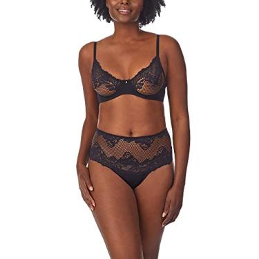 Imagem de Le Mystere Sutiã feminino de renda Allure sem forro com fio, Preto, 36E