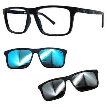 Imagem de Oculos Mormaii 6112 Swap 4 ACO Com 2 Clipons Azul e Prata, Azul, Prata
