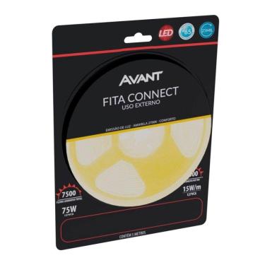 Imagem de Fita Led Avant Connect Externo IP65 15W/M 5M Amarela 2,7K 127V