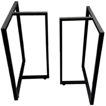 Imagem de Pés De Mesa 75x60cm Mod. T ESTILO INDUSTRIAL Ferro Kit c/2un