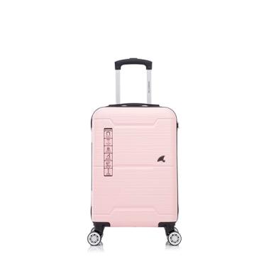 Imagem de ALLABARD Mala de Bordo 10kg em ABS Rígido Anti Arranhão Padrão ANAC para Mala de Mão com Rodinhas 360 e Cadeado Numérico com Senha Verona (20) (Rosa)