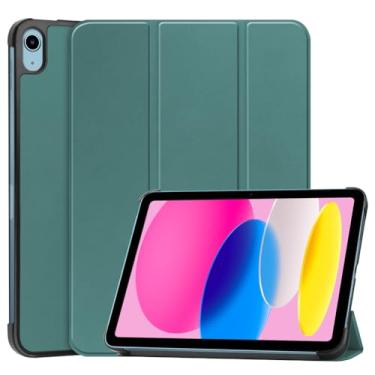 Imagem de Kepuch Custer Capas para iPad 11 (CPU A16) 2025 / iPad 10 10.9" 2022,Couro-PU Bolsas Estojos - Verde