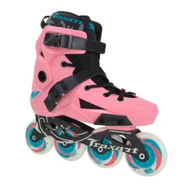 Imagem de Patins Traxart Revolt Rose Freestyle 80mm/85A Abec 9 Roller (39-40#8, Rosa)
