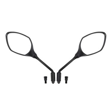 Imagem de WOOSTAR Substituição de espelhos retrovisores laterais de 10 mm para 50cc 70cc 110cc 125cc 150cc 200cc 250cc scooter ciclomotor sujeira pit moto pacote com 2