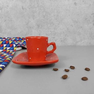 Imagem de Xícara de Café Provençal 60 ml Vermelha Poá - Ordalha