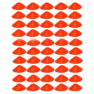 Imagem de 50x Chapéu Chines Cone 19cm Mini Treino Esporte Funcional VERMELHO - 3