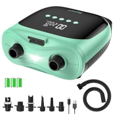 Imagem de FBSPORT Bomba De Sup Recarregável De 20 Psi Para Prancha De Stand Up Paddle, Bomba De Ar Elétrica Portátil Para Inflar E Desinflar Rapidamente, Bomba De Ar Para Pranchas De Stand Up Paddle, Caiaque