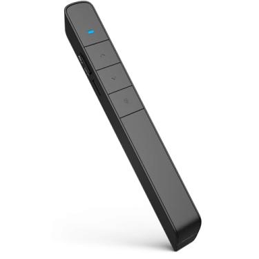 Imagem de N75 Clicker de apresentação recarregável, PowerPoint Clicker para apresentação, controle remoto de apresentação sem fio de longo alcance, PowerPoint Clicker Slide Advancer para computador, laptop