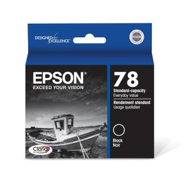 Imagem de Epson Cartucho de jato de tinta T078120-S Claria Hi-Definition 78 de capacidade padrão - Preto