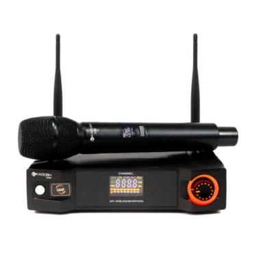 Imagem de Microfone Profissional Sem Fio Kadosh 401m UHF Dinâmico Cardioide 1 Mi