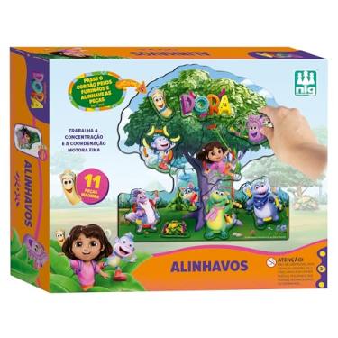 Imagem de Nig Brinquedos Brinquedo Educativo Alinhavo Dora Aventureira 17 Peças