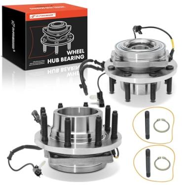Imagem de A-Premium 2 peças de cubo de roda dianteira e conjunto de rolamento com sensor ABS compatível com Ford F-250/F-350 Super Duty 2011-2016 4WD lado do motorista e do passageiro