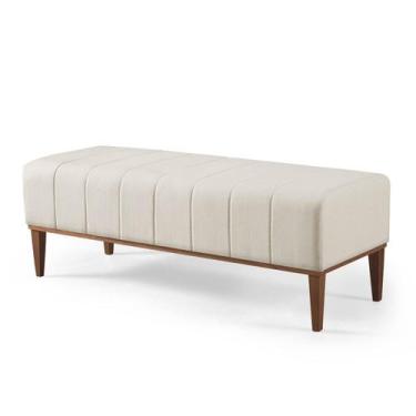 Imagem de Recamier Calçadeira 140cm Domênico - Due Decor, Linho Prime Cru