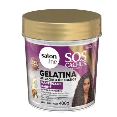 Imagem de Gelatina Salon Line Ativadora de Cachos Manteiga de Karité 400g