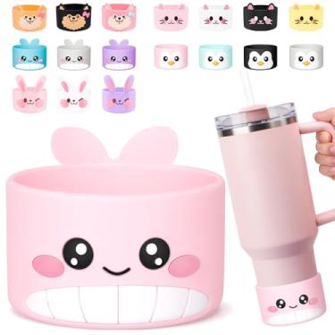 Imagem de Tizuxa Para Stanley Boot, bota de silicone de baleia fofa para copo Stanley Cup 1,134 g Quencher Adventure Tumbler, bota de garrafa de água para Stanley Iceflow 20 850.5 g, Stanley Cup Boots