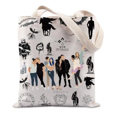 Imagem de TIIMG Presente para amantes de livros ORION'S Book Club Zodiac Academy Tote Bag For Fantasy Book Lover Gift Bookish Gift, Barracuda, big