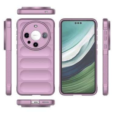 Imagem de Elubugod Capa compatível com Huawei Mate 60 Pro, capa para celular TPU macia compatível com Huawei Mate 60 Pro 5G ALN-AL00 ALN-AL80 capa roxa