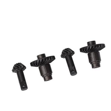 Imagem de OKJHFD Steel Machined Helical Gear Set Black Remote Control Front and Rear Axle Gear Steel Axle Differentials Gear for Traxxas 1/18 TRX4M RC Vehicle