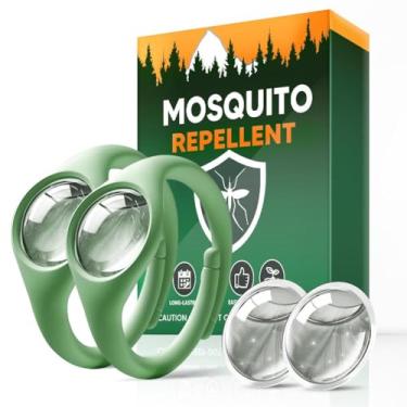 Imagem de AUDQQM Repelente de mosquitos, repelente de mosquitos movido a plantas, repelente de mosquitos seguro e eficaz ao ar livre, repelente de mosquitos para viagens, caminhadas, acampamento - 2 pacotes e 4