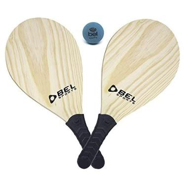 Imagem de Frescobol Raquete Madeira +Bola - BEL