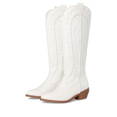 Imagem de MIA Bota feminina Locklyn Western, Branco/Prata, 38