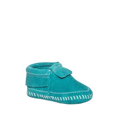 Imagem de Minnetonka Botas de mocassim Riley para meninas - 1166, Turquoise, 6 Infant