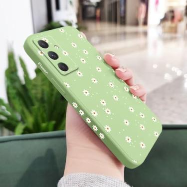 Imagem de Capa de celular com estampa de margaridas florais para Samsung Galaxy A55 A35 A25 A15 A16 A06 A05 A05S A54 A34 A24 A14 A04 A04S A04E 4G 5G, verde claro, para A06