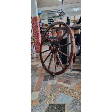 Imagem de Lustre roda de carroça - rusticom